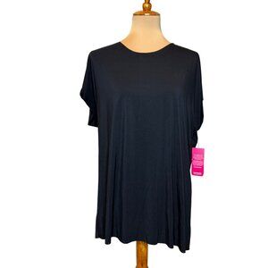 Commando Black Butter Oversized Round Neck Relaxed Fit Tee Large‎ NWT
